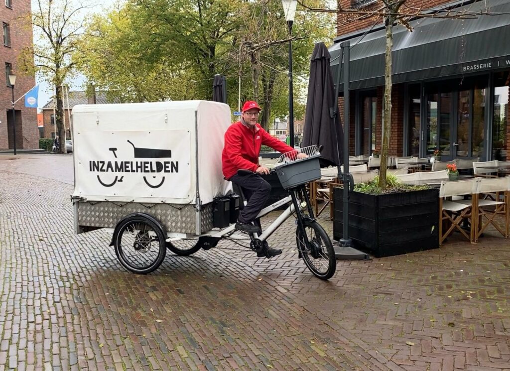 InzamelHelden zorgen voor schoon en veilig centrum zonder vrachtverkeer