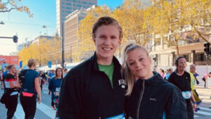 Hersentumor kan Luca (22) er niet van weerhouden om de marathon te lopen