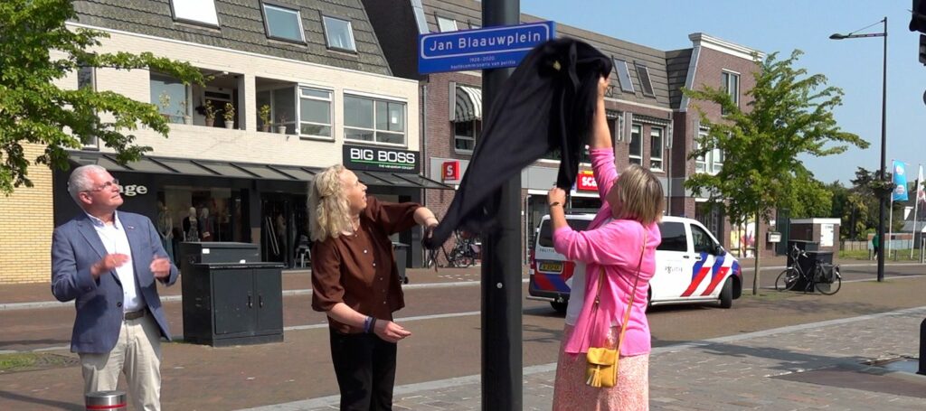Oud-hoofdcommissaris Jan Blaauw heeft zijn eigen plein