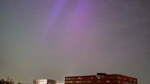 Noorderlicht te zien boven Lansingerland
