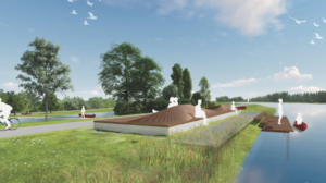 Aanleg Verblijfsplek Rottebanbrug na de zomer 2024 van start