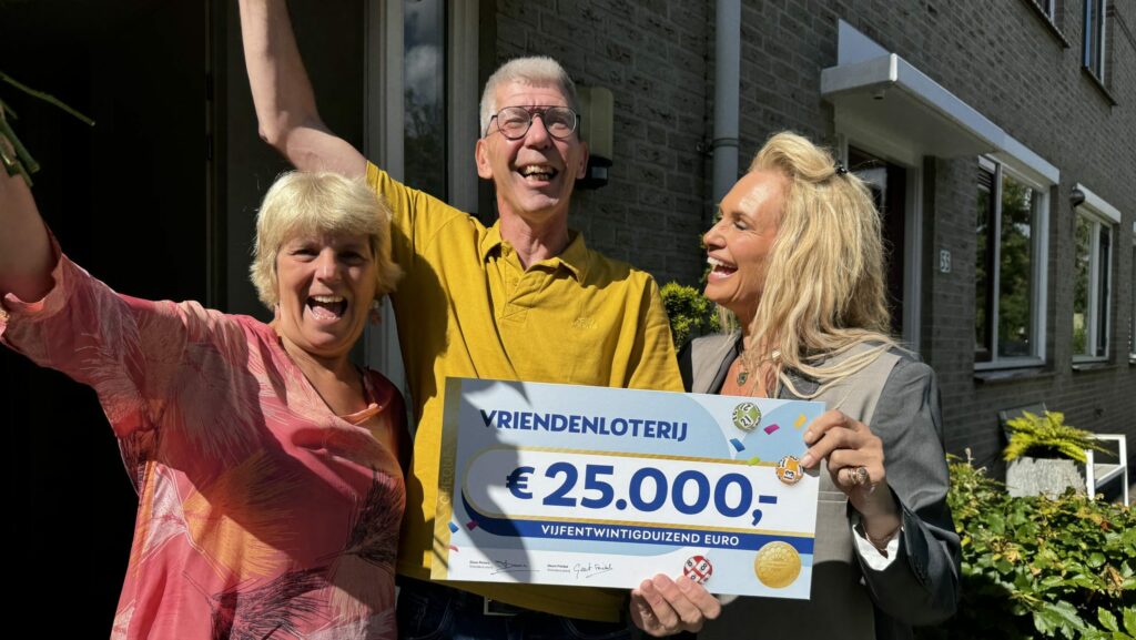 Peter en Marjan uit Berkel winnen 25.000 euro bij de VriendenLoterij