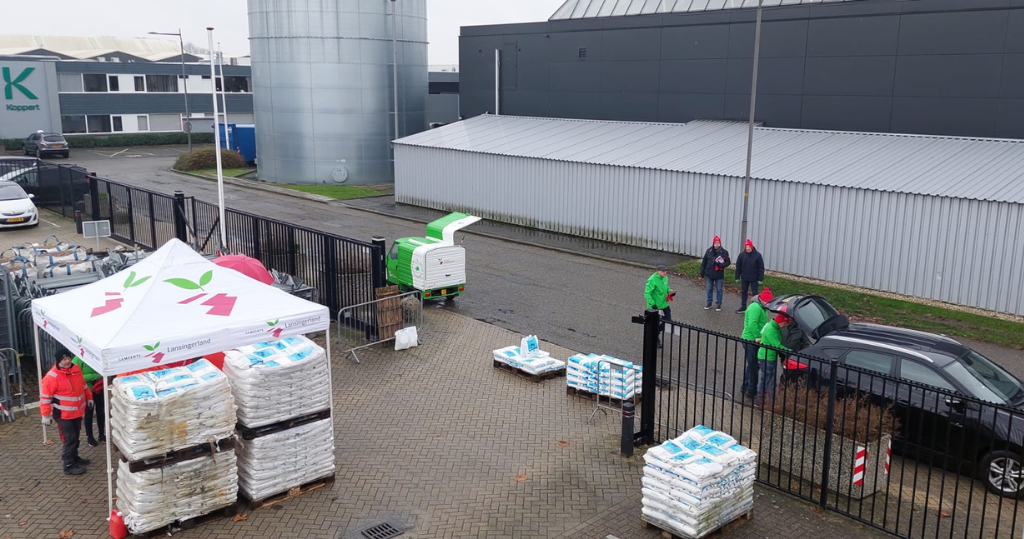 Haal gratis een zak strooizout op