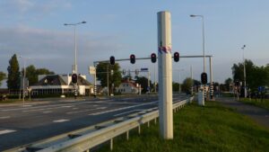 Flitspalen in Lansingerland flitsen er flink op los
