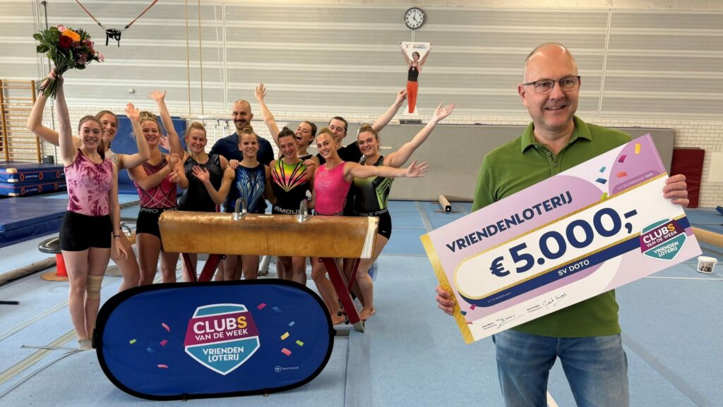 Sportvereniging ontvangt 5.000 euro van VriendenLoterij als ‘Club van de Week’