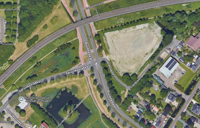 Nieuwe rotonde op Ruimtebaan moet kruispunt veiliger maken