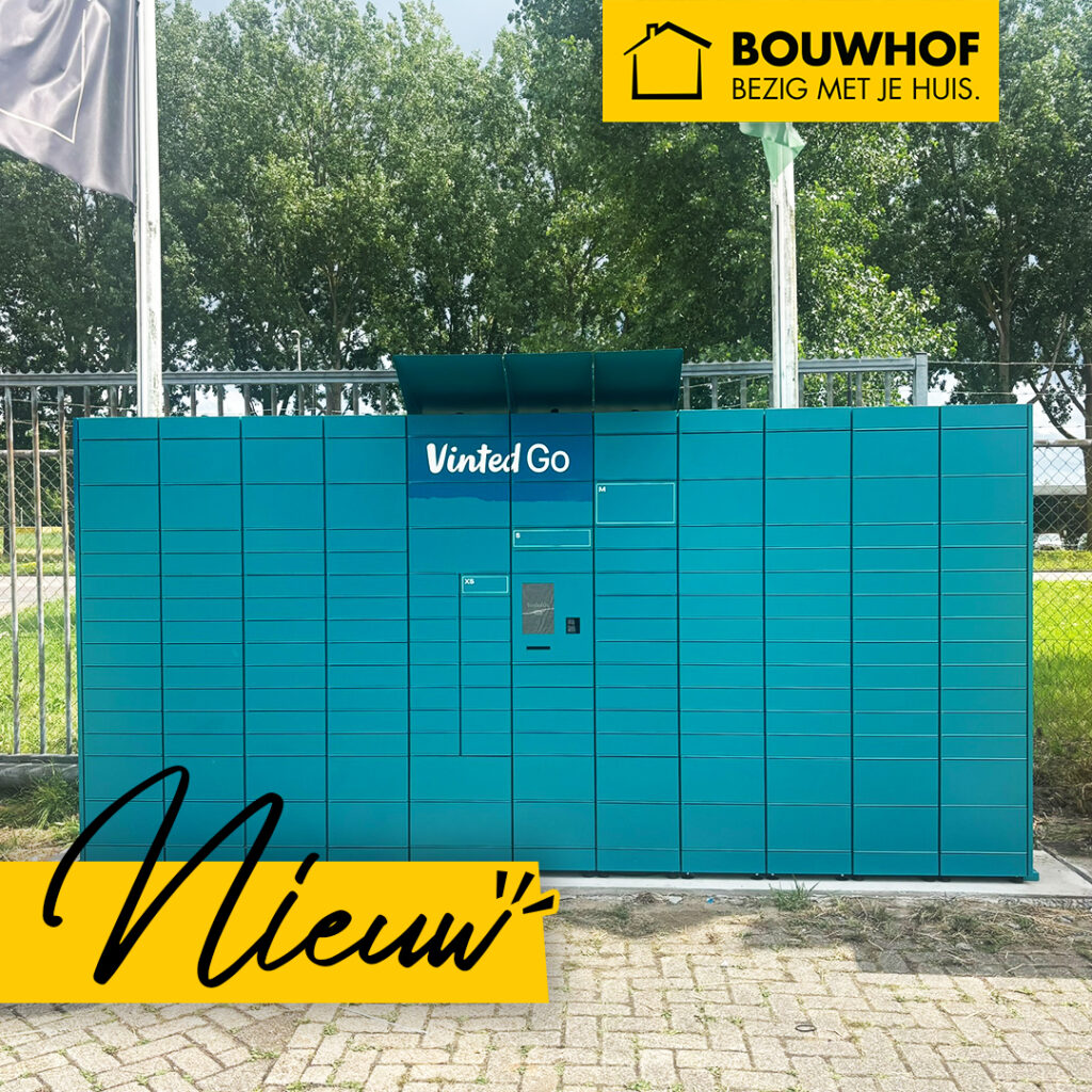 Nieuw bij Bouwhof: een Vinted Go pakketkluis