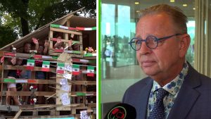 Burgemeester en politie reageren op ongeregeldheden Huttendorp