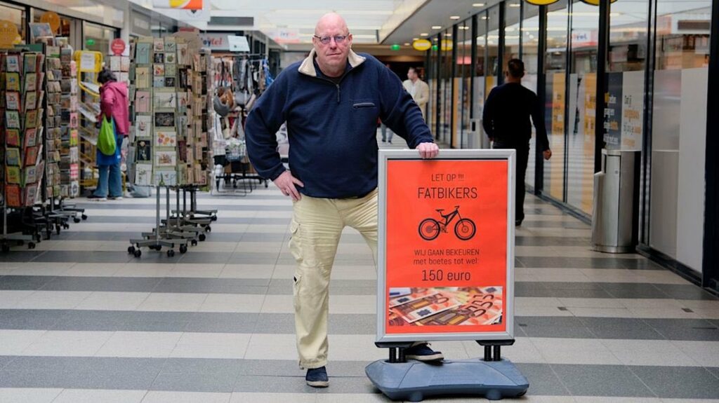 Boete tot wel 150 euro! Winkeliers zijn Fatbikes helemaal zat!