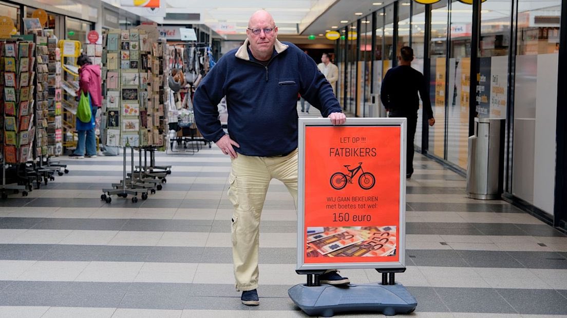 Boete tot wel 150 euro! Winkeliers zijn Fatbikes helemaal zat!