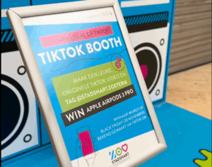 Bezoekers kunnen TikTok-video opnemen in nieuwe Stadshart-booth