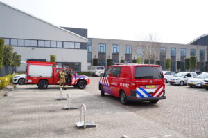 Dampen vrijgekomen na chemische reactie bij Koppert BV Veilingweg Berkel en Rodenrijs