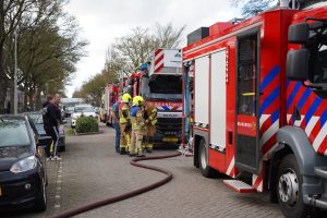 Eén gewonde naar ziekenhuis bij brand in woning aan de Hoeksekade Bergschenhoek