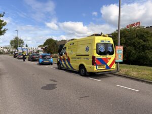 Schade na kop-staart aanrijding vanwege overstekende ganzen Pastellaan Zoetermeer