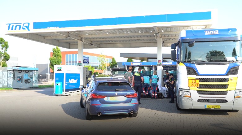 Tankwagenchauffeur onwel geworden