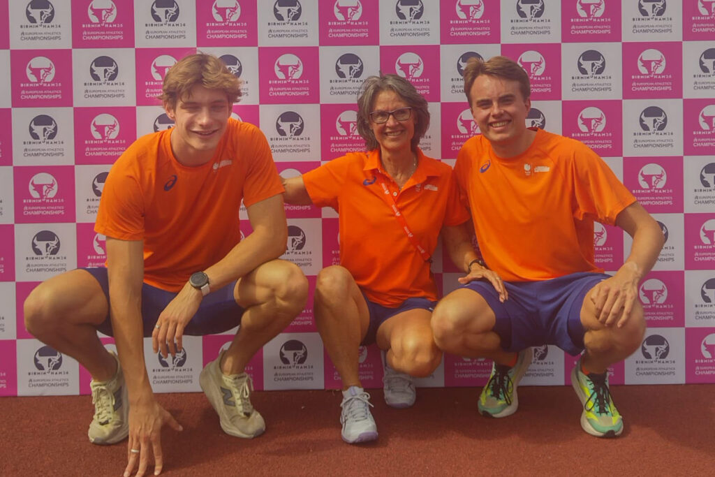 Daan Kneppers in wachtkamer voor EK-finale 4×400 meter